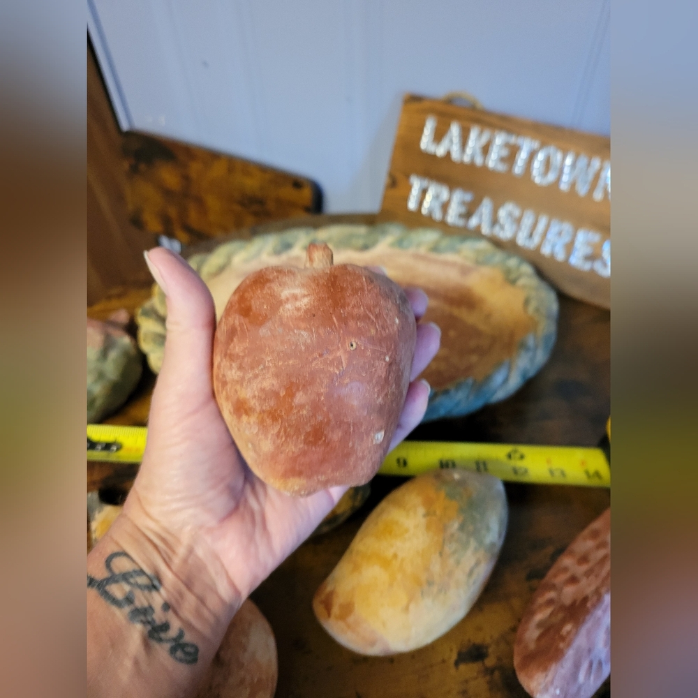 Vintage 1970s 7 piece terra cotta Fruit Basket with Assorted Fruits - Picture 6 of 14